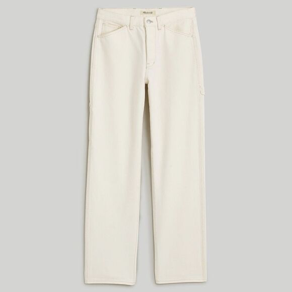 Madewell NWT Petite Low-Slung Straight Jeans Size 27P in Vintage Canvas - Picture 6 of 11